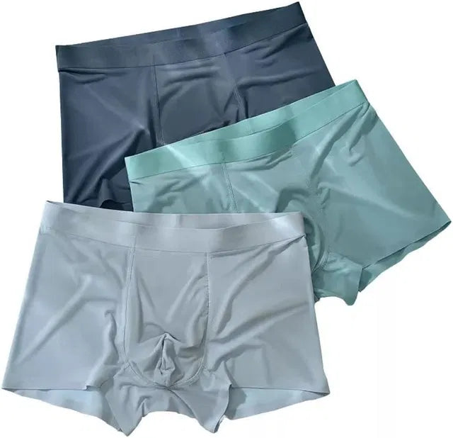 Mens Ice Silk Briefs Boxers Pack Of 3