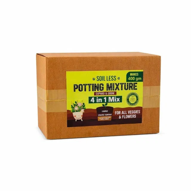 4-in-1 Soil-less Potting Mixture - Cocopeat, Vermiculite, Neem Orga...