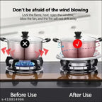 2 Pcs Gas Saver Burner Stand Gather Fire Wok Support Ring For Gas S...