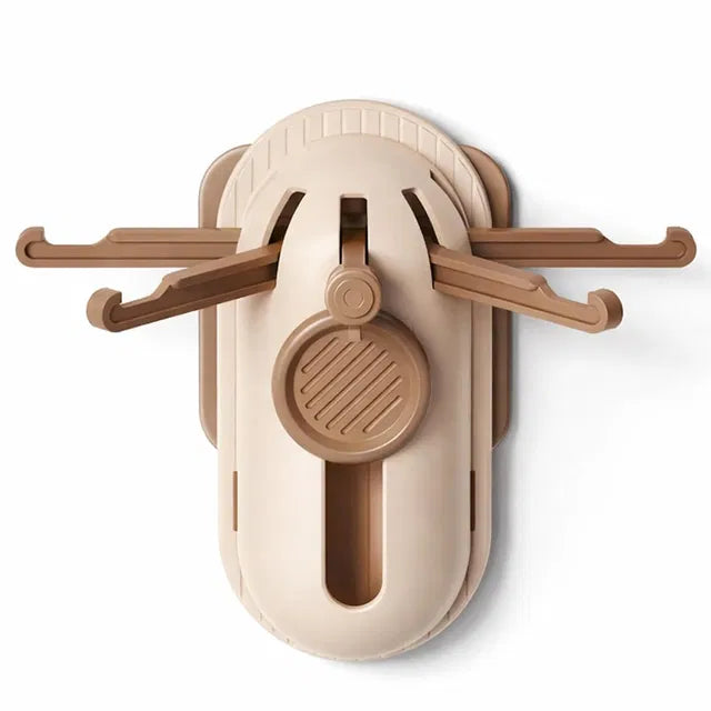 Modern Foldable Wall Hook Bracket Pack Of 2 - No-drill Self-adhesiv...