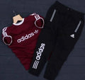 Adidas Summer Tracksuit Maroon Black