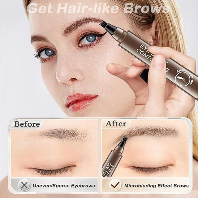 Waterproof Microblading Eyebrow Pencil With A Micro Fork Tip Applic...