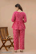 Womens Printed Co-ord Set, Co-ord Sets For Girls And Women