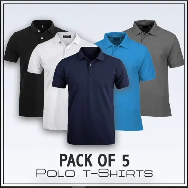 Pack Of 5 Polo Tshirt