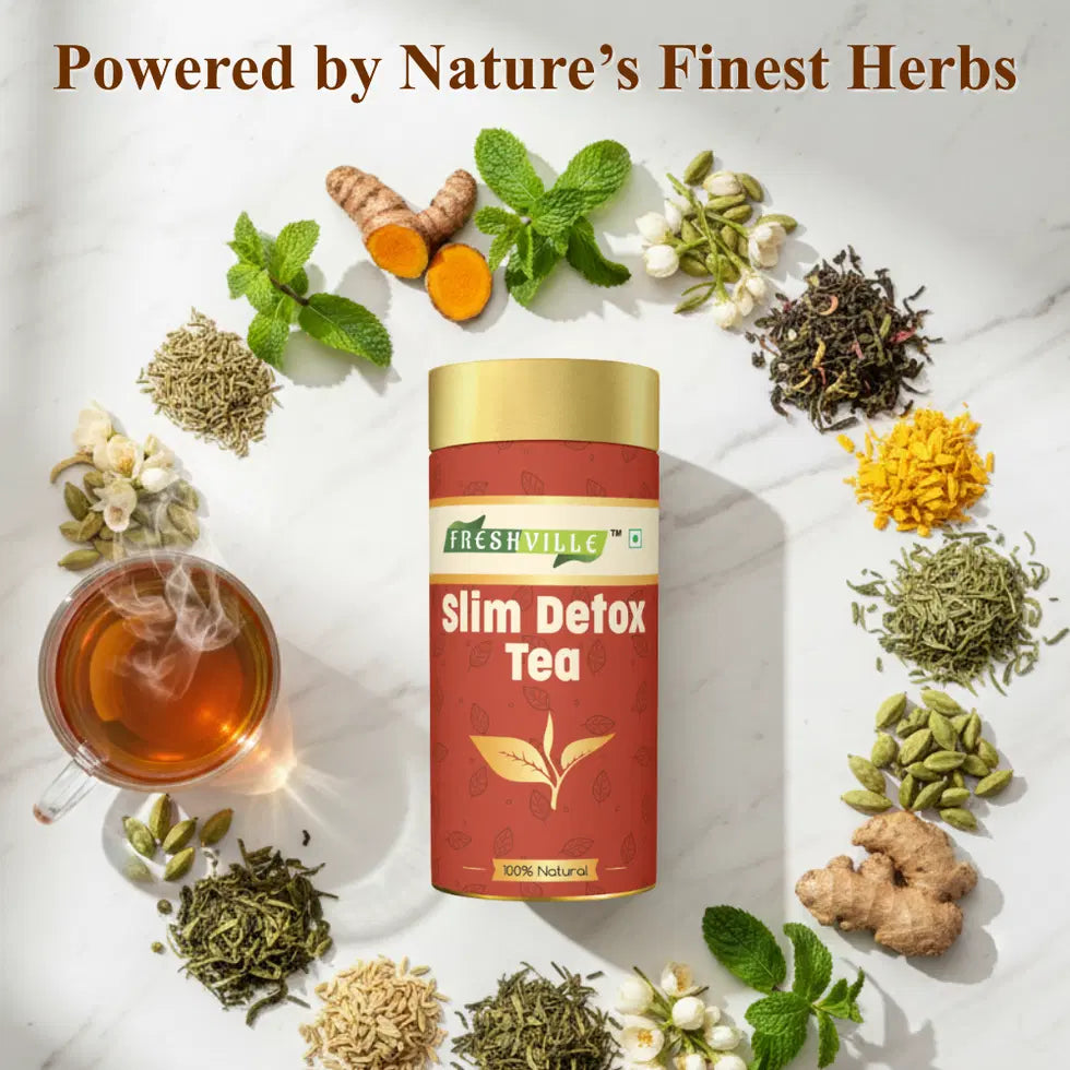 Freshville Slim Detox Tea - Natural Weight Loss Body Cleanse Tea