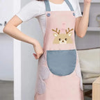 Waterproof Kitchen Apron For Women - Oil-proof Cooking Apron