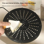 Foldable Triangular Gap Cleaning Brush With Soap Holder Pack Of 2
