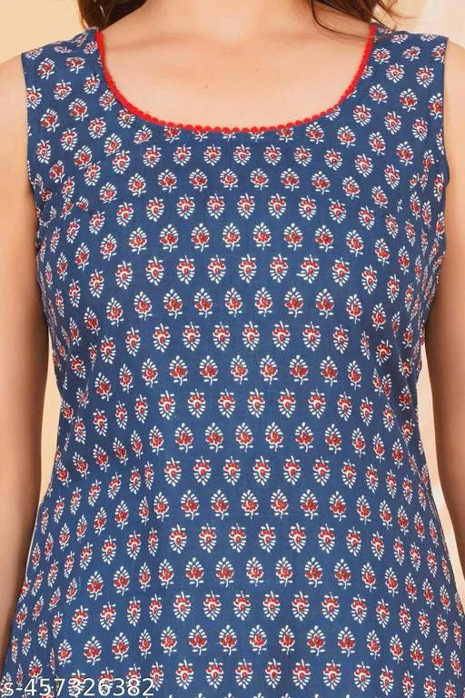 Daily Wear Kurtiregular Kurtifancy Kurticasual Sleeveless Kurti