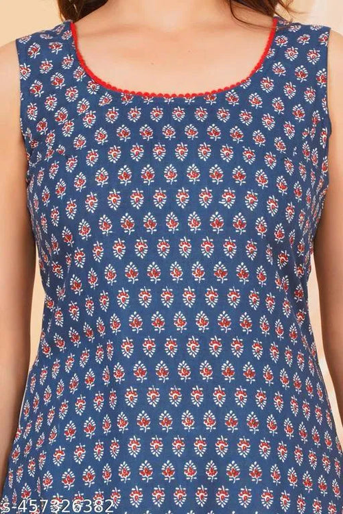 Daily Wear Kurtiregular Kurtifancy Kurticasual Sleeveless Kurti