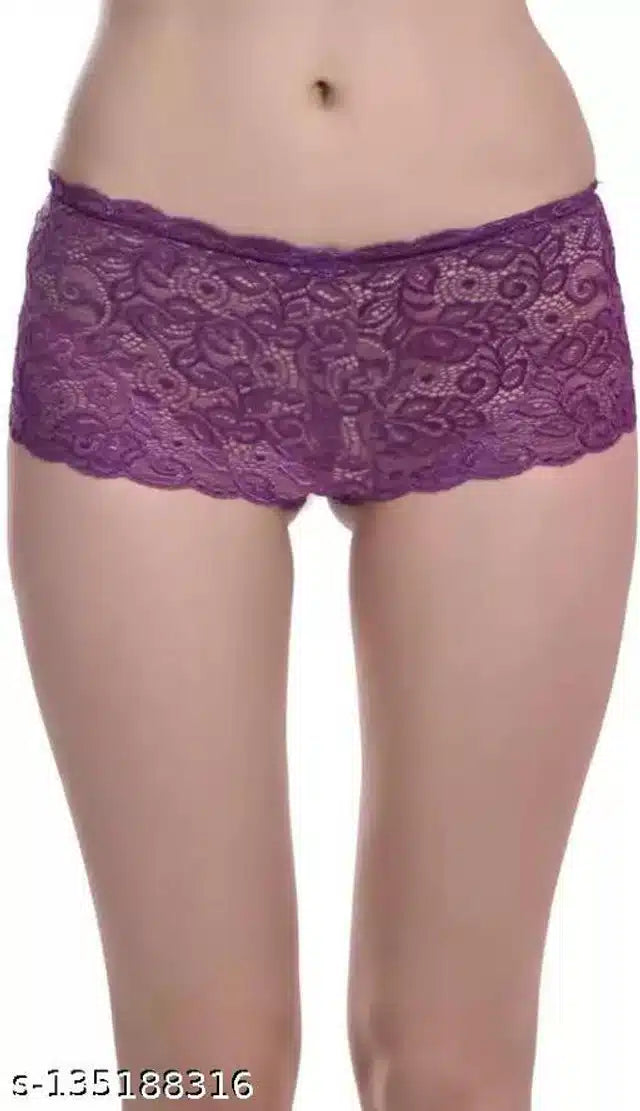 Net Briefs For Women Purple, S