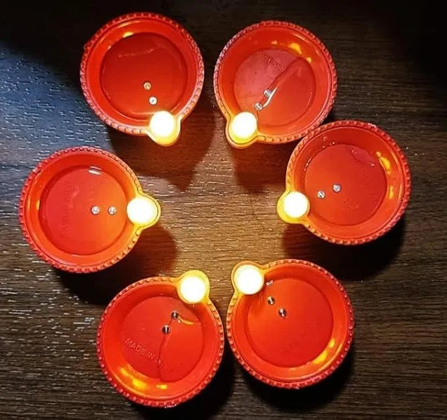 Water Sensor Led Light Diya, Flameless Smokeless Warm Ambient Eco-f...