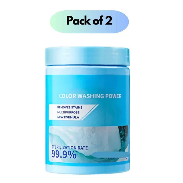 Color Washing Powder 200gm Pack Of 2 - Bright Safe For Coloured Clo...