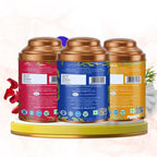 Aaurash Chamomile Tea, Blue Tea Rose Tea Combo 100 Natural Flower T...