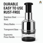 Manual Vegetable Chopper Slicer - Mini Hand Chopper For Kitchen