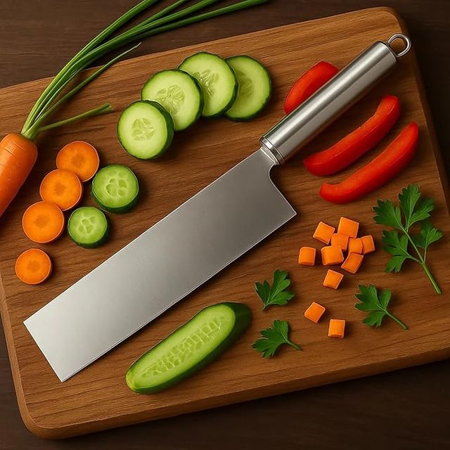 Stainless Steel Kitchen Knife - Sharp Vegetable Cleaver Knife