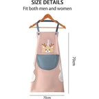 Waterproof Kitchen Apron For Women - Oil-proof Cooking Apron