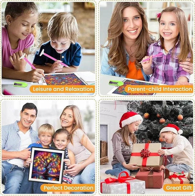 Diamond Art Painting Kits For Adults And Beginners, 5d Tree Diamond...