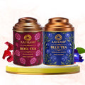 Aaurash Rose Tea Blue Tea Combo Natural Flower Tea Supports Relaxat...