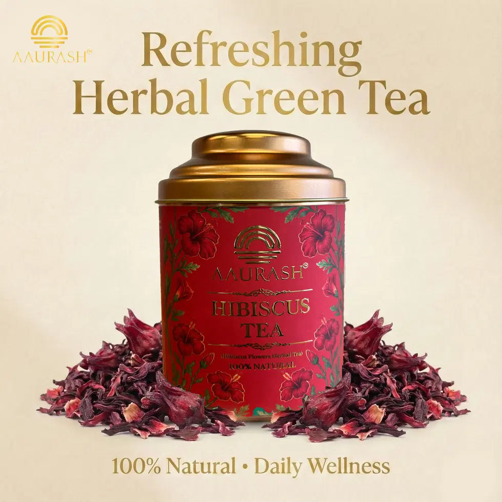 Aaurash Hibiscus Tea Antioxidant Caffeine-free Premium Flower Tea S...