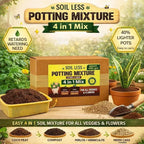 4-in-1 Soil-less Potting Mixture - Cocopeat, Vermiculite, Neem Orga...