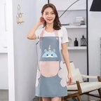 Waterproof Kitchen Apron For Women - Oil-proof Cooking Apron