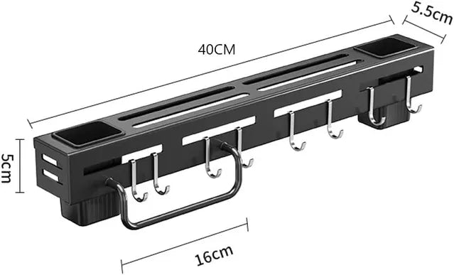 Wall Mounted Magnetic Knife Holder Cutlery Organizer