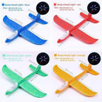 33cm Big Flash Glider Foam Plane - Led Light Up Flying Toy For Kids