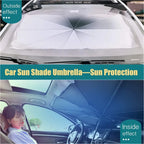 Car Windshield Sun Shade Umbrella - Foldable Uv Protection Car Suns...