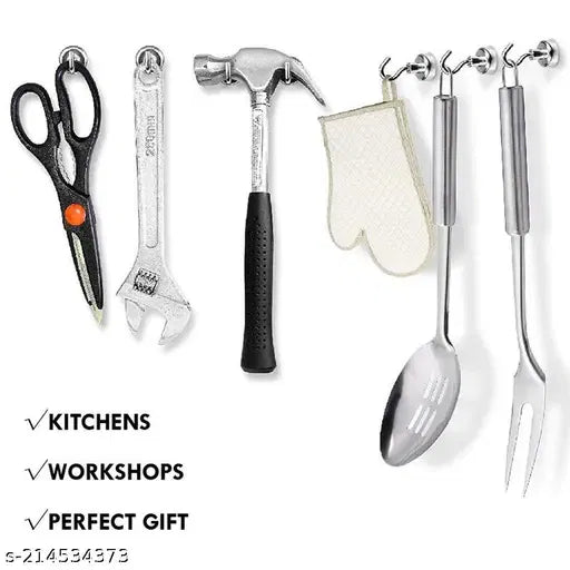 Magnetic Utility Magnet Hooks For Hanging Kitchen, Cruise, Classroo...