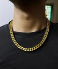 Heavy Gold Plated Cuban Link Chain For Men Boys