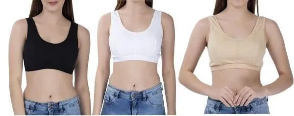 Womens Multicolor Air Bra Pack Of 3