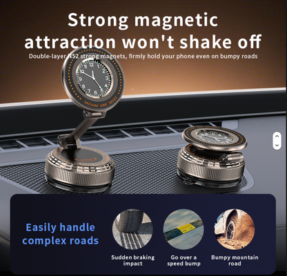 Double-Sided Vacuum Suction Cup Mount With Watch
