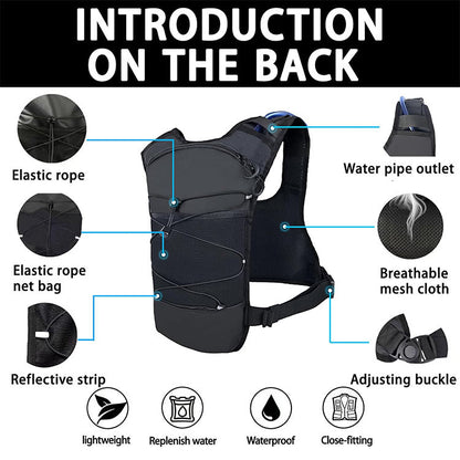 Running Vest Backpack With Water Bag