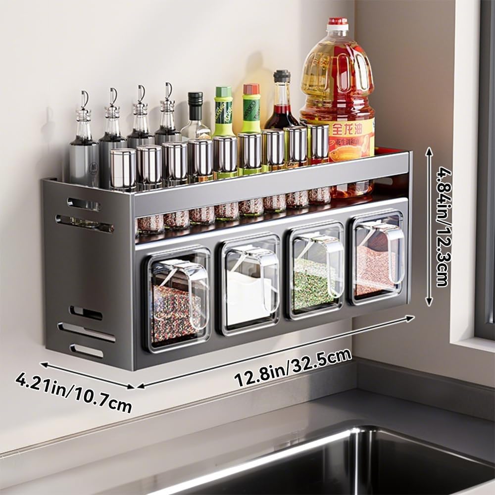 Multifunctional Wall-Wounted Kitchen Organizer
