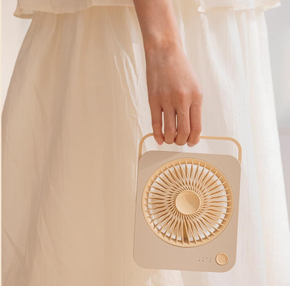 Rechargeable Mini Table Fan with Stand