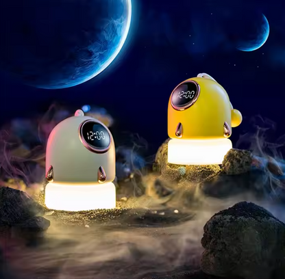 Multifunctional Spaceship Clock Projection Lamp