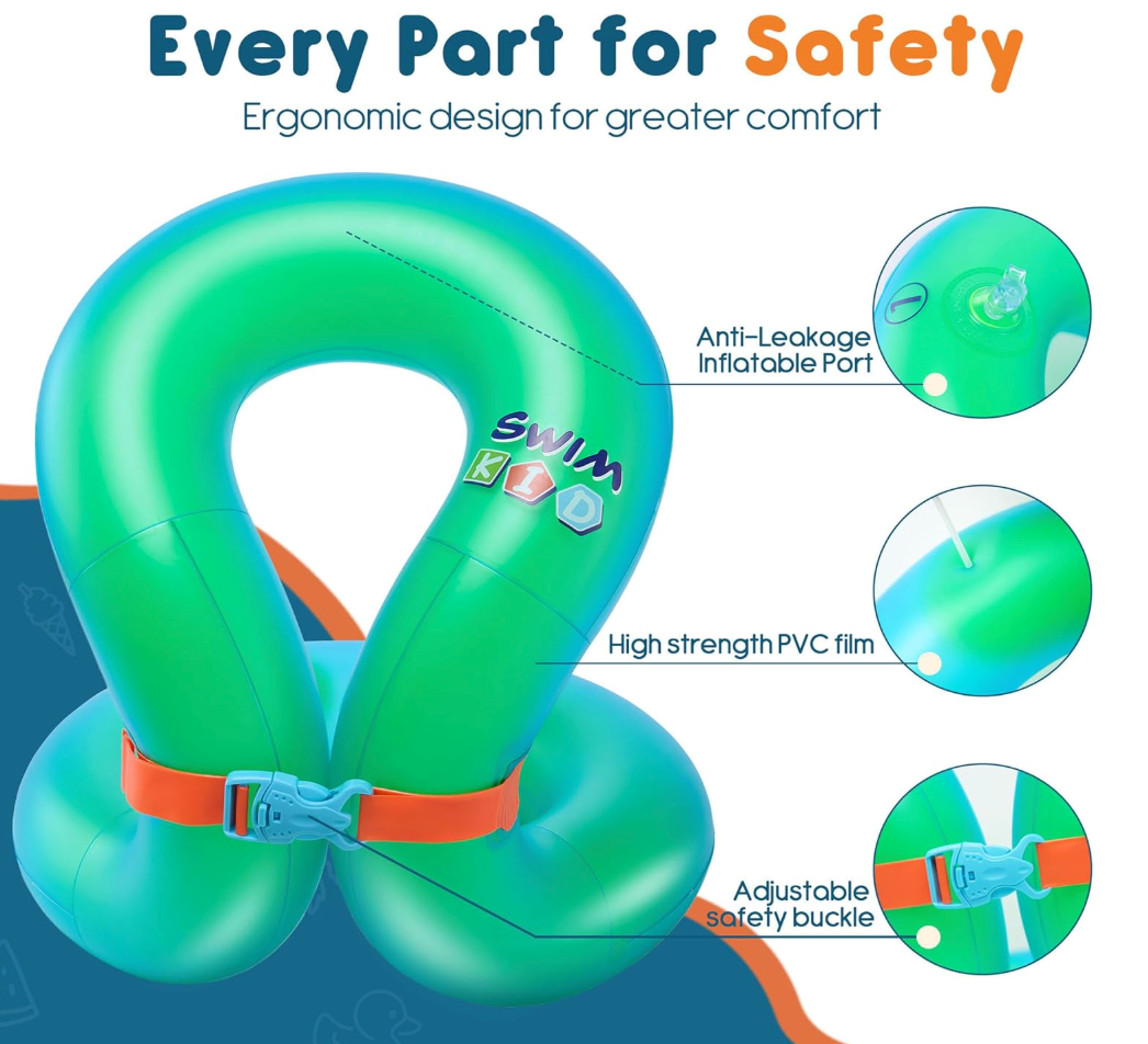 Inflatable Double-Balloon Swimming Vest