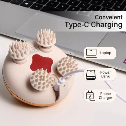 Electric Vibrating Head Massage Device