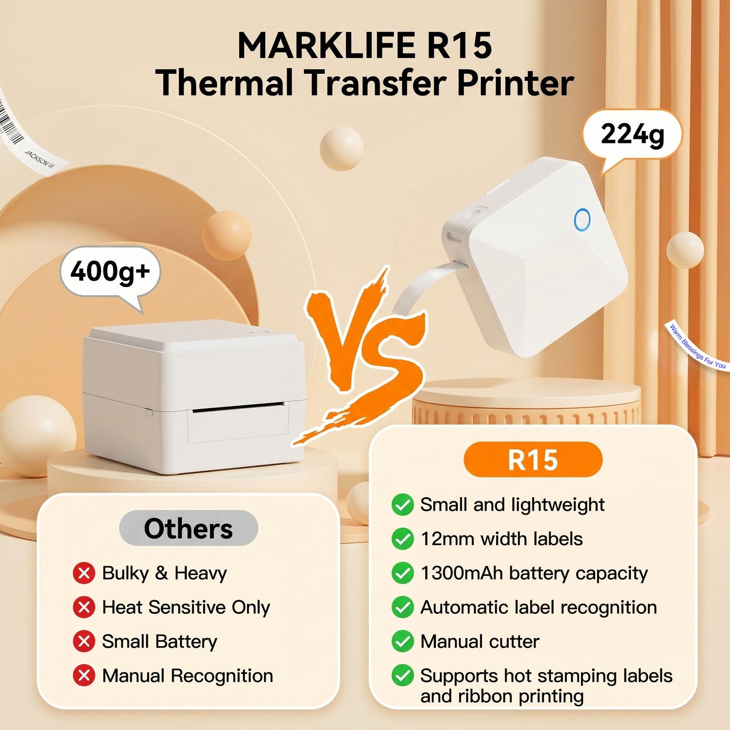 Smart Ribbon Label Printer