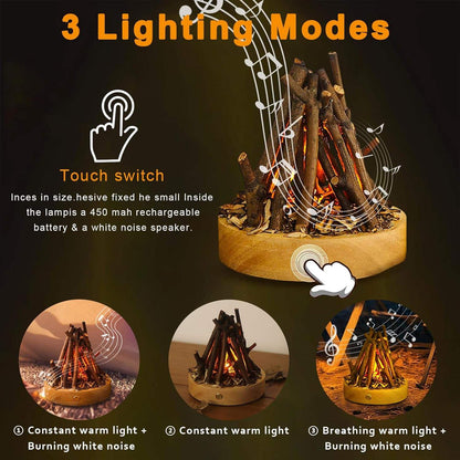 Little Campfire Night Table Lamp