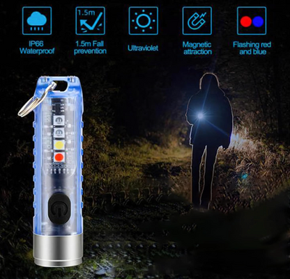 Mini Rechargeable Pocket Flashlight Keychain