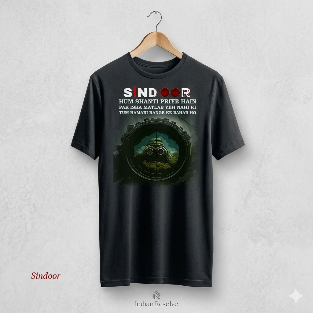 Operation Sindoor Printed T-shirt For Men - Patriotic Graphic Tee